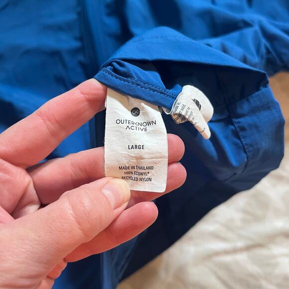 Outerknown Blue Men's Windbreaker Jacket - Picture 7 of 11